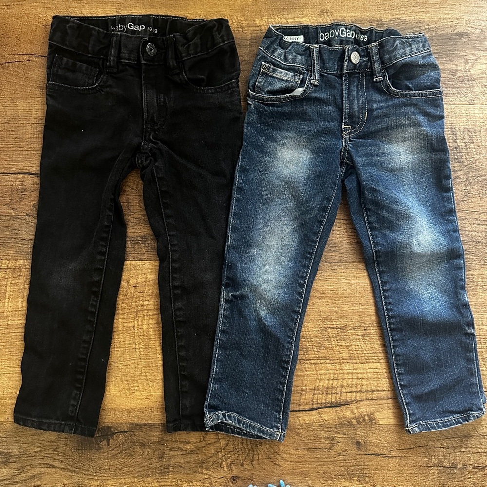 GAP Baby Denim Jeans - Blue & black